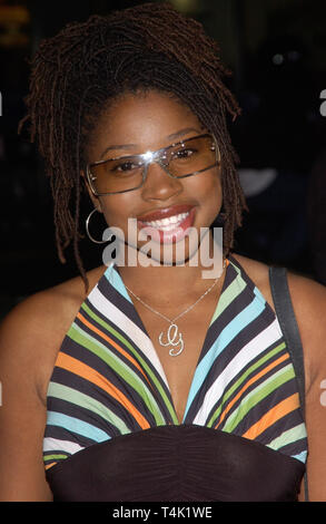 LOS ANGELES, Ca. Oktober 06, 2004: Schauspielerin GIOVONNIE SAMUELS im Rahmen der Weltpremiere in Hollywood, von Freitag Abend Leuchten. Stockfoto