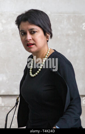 Baroness Shami Chakrabarti, Kanzler der Universität von Essex, kommt bei der BBC für die Andrew Marr Show, London, UK Mit: Baroness Shami Chakrabarti, Wo: London, Vereinigtes Königreich, wenn: 17 Mrz 2019 Credit: Wheatley/WANN Stockfoto