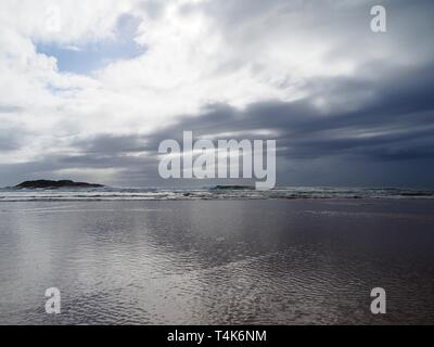 Wunderschöne Strandlandschaft in Coffs Harbour, NSW, Australien Stockfoto