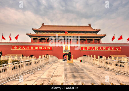 Platz des himmlischen Friedens in Beijing Stockfoto