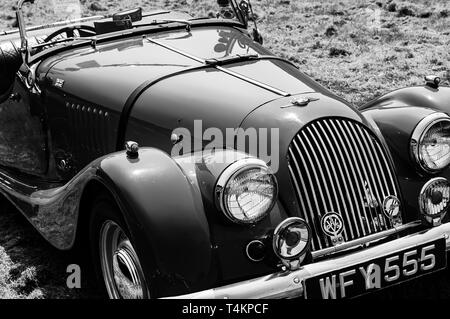 Ein 1962 Morgan Plus 4 auf dem Display an einem Auto Show Stockfoto