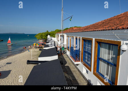 Insel Itaparica, Brasilien - 4. Februar 2019: fort von der Insel Itaparica Brasilien Stockfoto