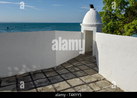 Turm der Festung auf der Insel Itaparica Brasilien Stockfoto