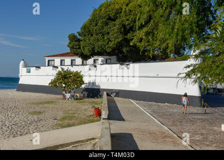 Insel Itaparica, Brasilien - 4. Februar 2019: fort von der Insel Itaparica Brasilien Stockfoto