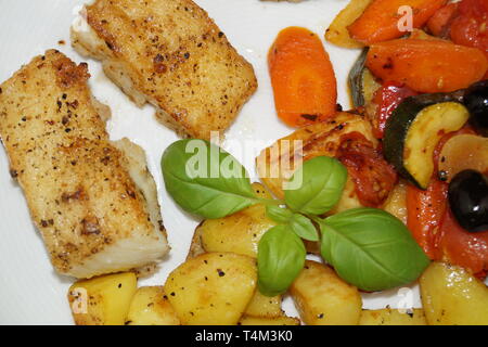 Steinbutt Fisch Filet Stockfoto