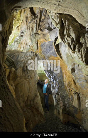 Cüceler Tropfsteinhöhle, in der Nähe von Demirtas, Provinz Antalya, Türkei Stockfoto