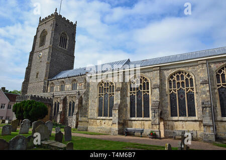 St Michaels Kirche Framlingham, Pfarrkirche, Framlingham, Suffolk, Großbritannien Stockfoto