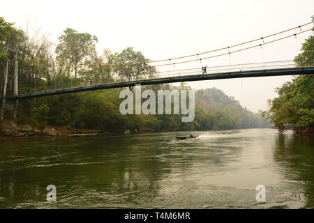 Brücke am River Kwai. Sai Yok Nationalpark. Kanchanaburi Provinz. Thailand Stockfoto