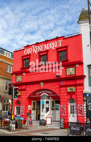 Das alte Kent Markt Public House, Standort der alten Parade Kino, in Margate, Thanet, Kent, South East England. Stockfoto