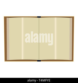 Buchen Sie mock up mit Portrait vertikale Ausrichtung. Realistisches Papier Seiten und mit Schatten. Leere Vorlage von Katalog, Broschüre, Zeitschrift, Journal Stockfoto