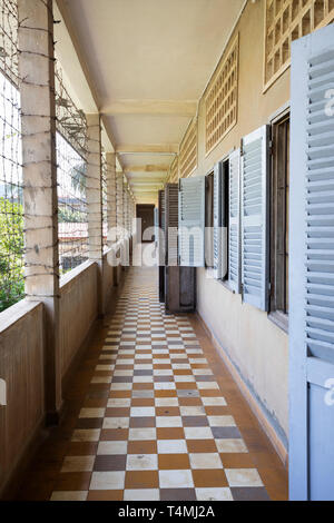 Tuol Sleng Genozidmuseum (S-21 Sicherheit Gefängnis) in einem ehemaligen High School, Phnom Penh, Kambodscha, Südostasien, Asien untergebracht Stockfoto