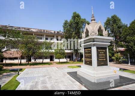 Tuol Sleng Genozidmuseum (S-21 Sicherheit Gefängnis) in einem ehemaligen High School, Phnom Penh, Kambodscha, Südostasien, Asien untergebracht Stockfoto