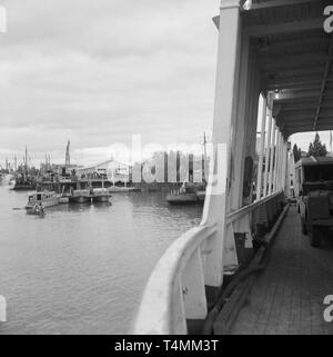 Corrientes, den Paraná, Rio Parana (Corrientes/Chaco), Argentinien, 1957 Kreuzung. | Verwendung weltweit Stockfoto