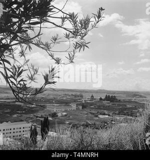 Panorama von Popayan mit Kuppel der Jesuitenkirche, Popayan (Cauca), Kolumbien, 1958. | Verwendung weltweit Stockfoto