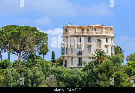 Frankreich, Alpes Maritimes, Saint Jean Cap Ferrat Villa Saint Jean Cap Ferrat Halbinsel, Blick von der Ephrussi de Rothschild Gärten // Frankreich, Alpe Stockfoto