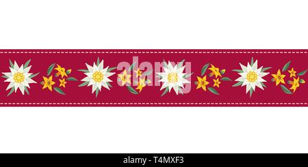 Von Hand gezeichnetes Schmuckband mit nahtlosem Muster aus dem Schmuckdesign Stock Vektor