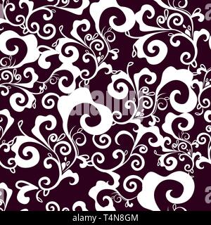 Abstract vector Nahtlose dunkel lila Textur Stock Vektor