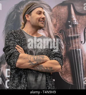 Frankfurt am Main, Deutschland - 2.April 2019: David Garrett (* 1980), deutscher Violinist David Garrett - Violine auf der Musikmesse Frankfurt Stockfoto