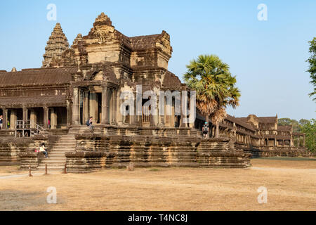 Tempel von Angkor Wat, Siem Reap, Kambodscha. Weltkulturerbe der UNESCO Stockfoto