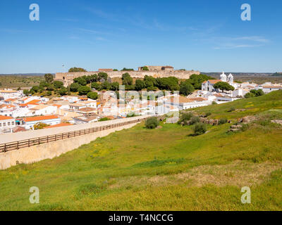 Vila e Castelo de Castro Marim, Algarve, Portugal Stockfoto