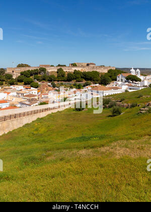 Vila e Castelo de Castro Marim, Algarve, Portugal Stockfoto