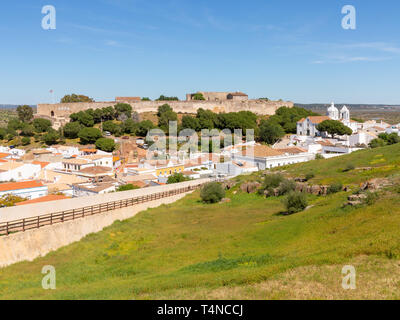 Vila e Castelo de Castro Marim, Algarve, Portugal Stockfoto