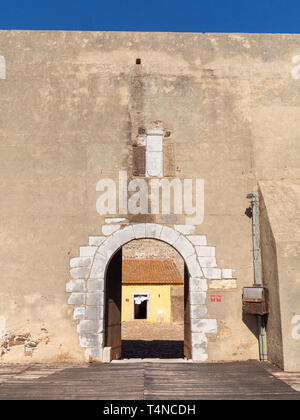 Innenraum do Castelo de Castro Marim, Algarve, Portugal Stockfoto