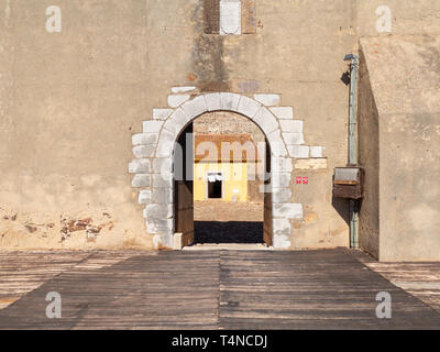 Innenraum do Castelo de Castro Marim, Algarve, Portugal Stockfoto