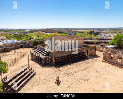 Innenraum do Castelo de Castro Marim, Algarve, Portugal Stockfoto