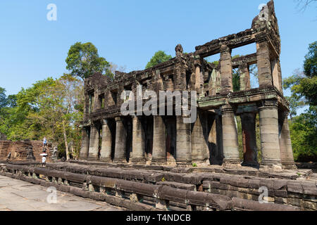 Preah Khan Tempel in Angkor Wat archäologischen Bereich, Kambodscha Stockfoto