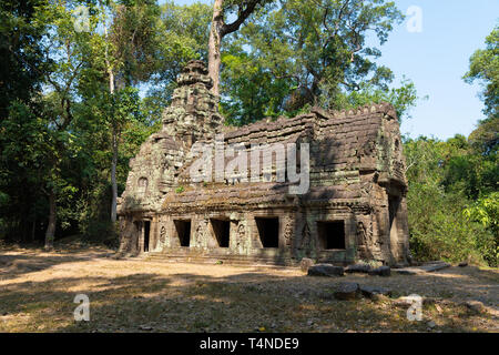 Preah Khan Tempel in Angkor Wat archäologischen Bereich, Kambodscha Stockfoto