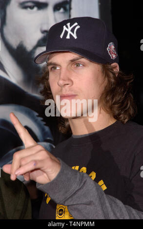 LOS ANGELES, Ca. Dezember 07, 2004: Schauspieler Jason Mewes am Los Angeles Premiere von Blade: Trinity. Stockfoto