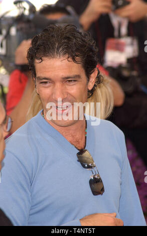 CANNES, Frankreich. 15. Mai 2004: Antonio Banderas am Fotoshooting für Shrek 2 Die im Wettbewerb der Filmfestspiele von Cannes. Stockfoto