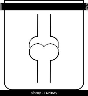 Medizinischen Versorgung in Schwarz und Weiß Stock Vektor