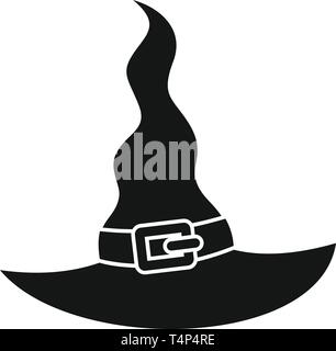 Hexenhut Symbol. Einfache Abbildung: Hexenhut vektor Symbol für Web Design auf weißem Hintergrund Stock Vektor