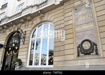 Ritz Palace Hotel, Madrid, Spanien Stockfoto