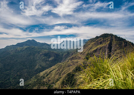 Anzeigen von Little Adam's Peak in Ella in Sri Lanka Stockfoto