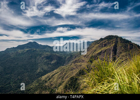 Anzeigen von Little Adam's Peak in Ella in Sri Lanka Stockfoto