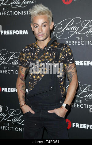 Darsteller und andere Teilnehmer kommen für die Hübsche kleine Lügner die Perfektionisten Premiere in LA Mit: Frankie Grande, wo: Los Angeles, Kalifornien, Vereinigte Staaten, wenn: 16 Mar 2019 Credit: Nicky Nelson/WENN.com Stockfoto