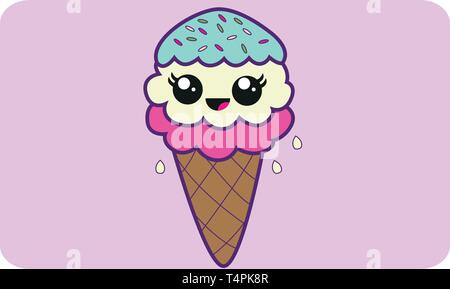 Vector Illustration des Eis Stock Vektor