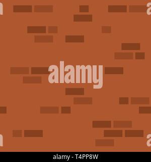 Einfache Wand Ziegelsteinmuster. Stock Vektor