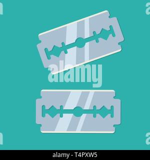 Rasierklinge Vektor symbol Abbildung Stock Vektor