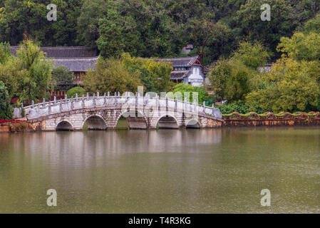 Pool des Schwarzen Drachens in Lijiang, Yunnan, China Stockfoto