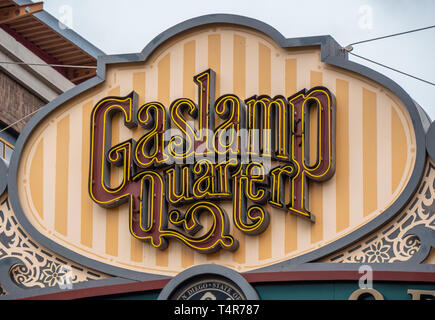 Historischen Zentrum von San Diego - der Gaslamp District - Kalifornien, USA - 18. MÄRZ 2019 Stockfoto