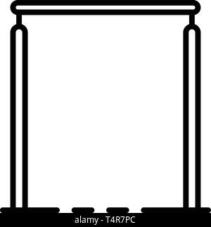 Gymnastik bars Symbol, outline Style Stock Vektor