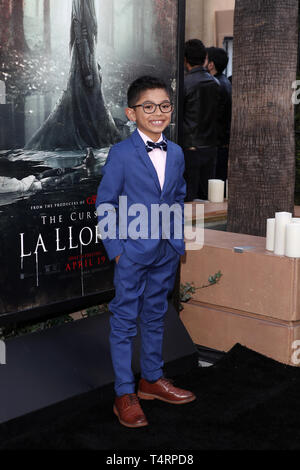 April 15, 2019 - Los Angeles, CA, USA - LOS ANGELES - APR 15: Jayden Valdivia am'' Der Fluch von La Llorona'' Premiere auf der Egyptian Theatre am 15. April 2019 in Los Angeles, CA (Credit Bild: © Kay Blake/ZUMA Draht) Stockfoto