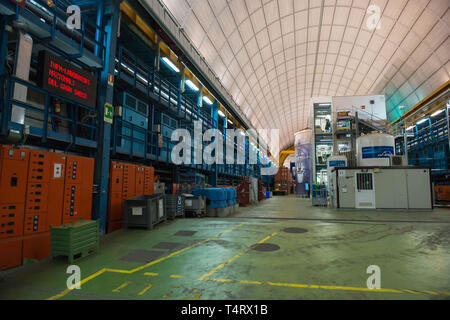 Assergi (L'Aquila), INFN Labor für Untersuchungen von sub-Kern- und Astrophysik. Stockfoto