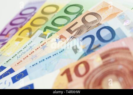 Euro-Banknoten Stockfoto