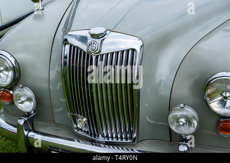 Ein 50er MG Magnette auf Anzeige an einem Auto Show Stockfoto