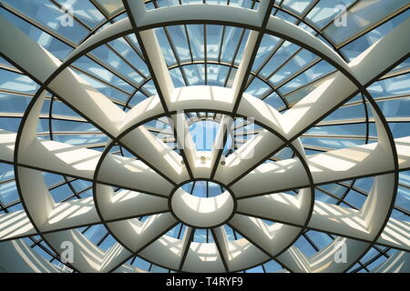 Dome Verglasung, Pinakothek der Moderne, München, Deutschland Stockfoto